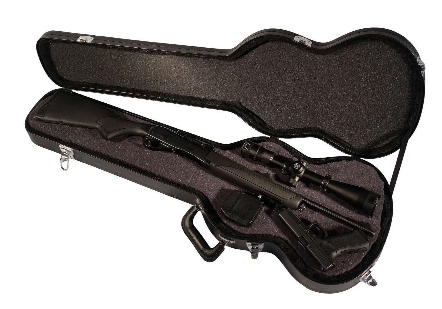 Covert hard guitar rifle case 1.